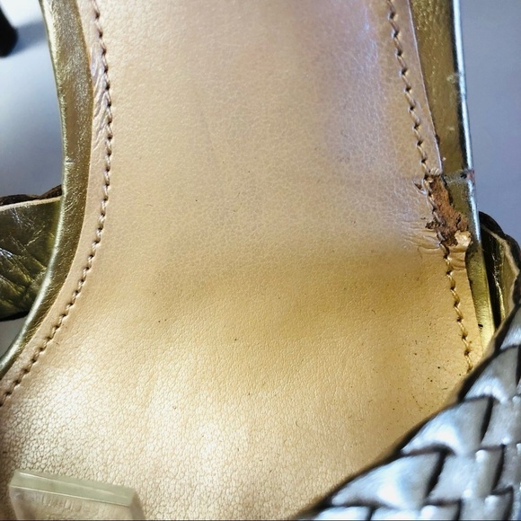 Marc Fisher Cari Metallic Stiletto Heel Sandals - Picture 15 of 15